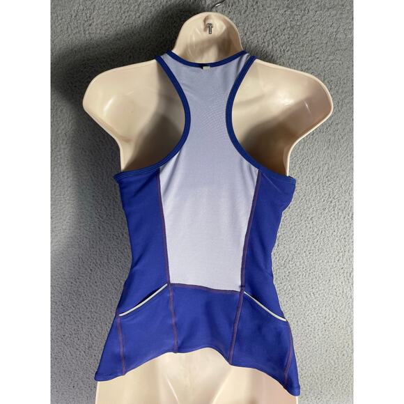 Nike Dri-FIT Racerback Tank Top Medium Blue‎ Mesh Performance Sports Shirt - Picture 8 of 11